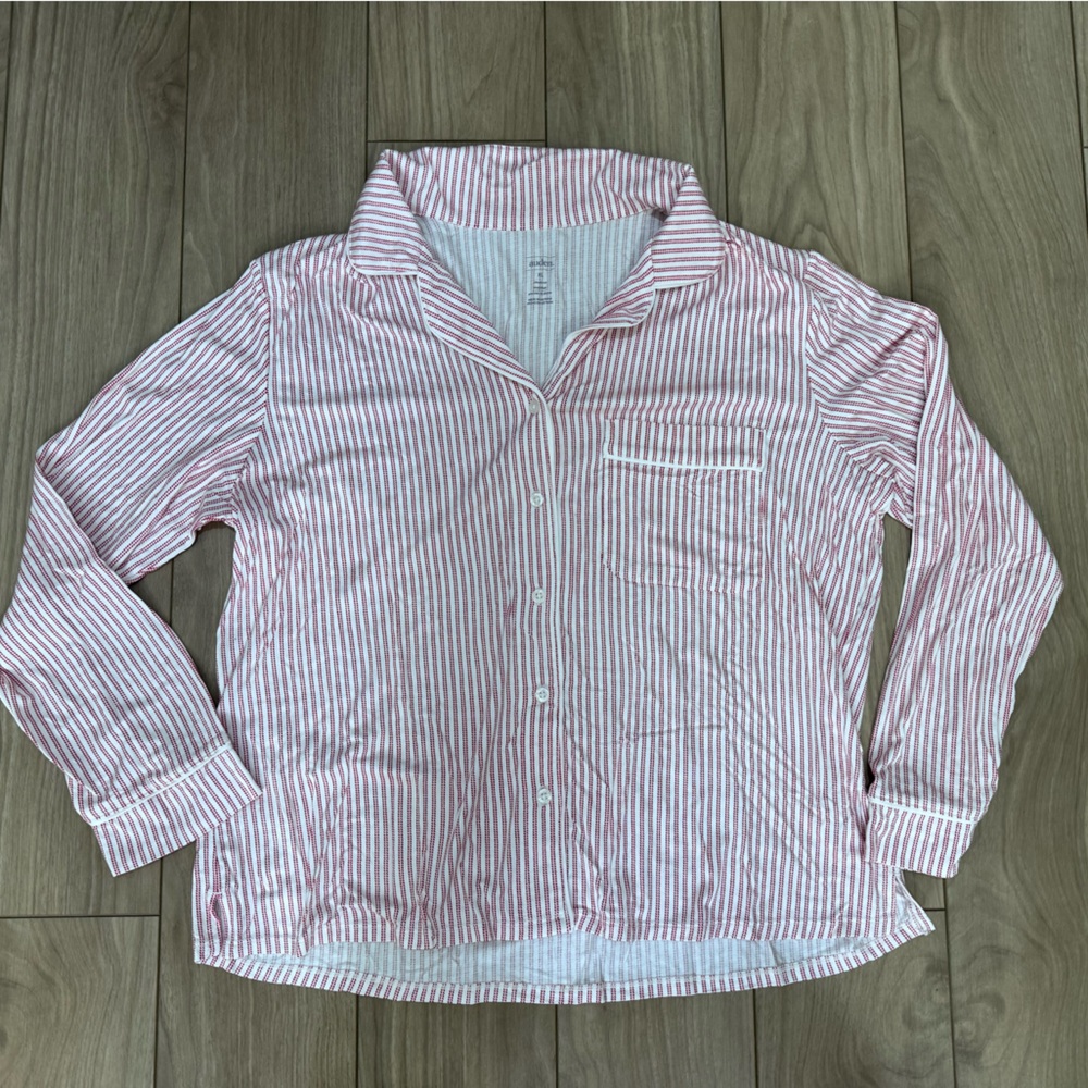 Auden Red and White Striped Pajama Set- size XL - Picture 4 of 8